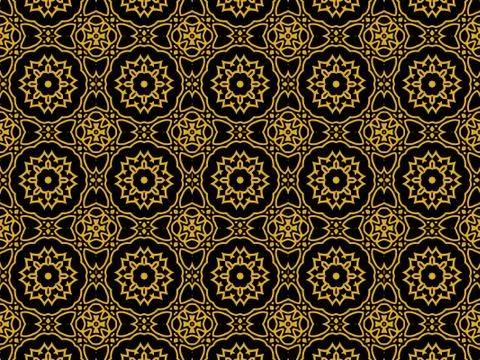 Islamic Patterns Geometric Art Arabic Background Wallpaper Stock Illustration