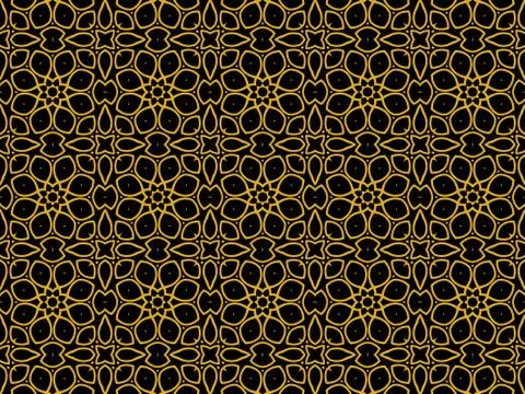 Islamic Patterns Geometric Art Arabic Background Wallpaper Stock Illustration