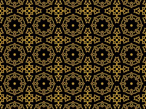Islamic Patterns Geometric Art Arabic Background Wallpaper Stock Illustration