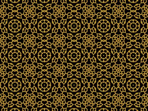 Islamic Patterns Geometric Art Arabic Background Wallpaper Stock Illustration