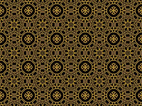 Islamic Patterns Geometric Art Arabic Background Wallpaper Stock Illustration