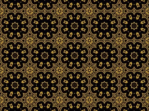 Islamic Patterns Geometric Art Arabic Background Wallpaper Stock Illustration