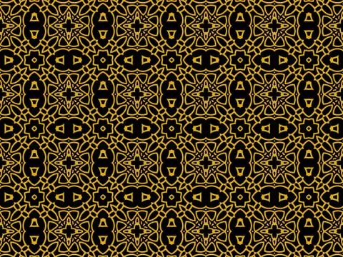 Islamic Patterns Geometric Art Arabic Background Wallpaper Stock Illustration