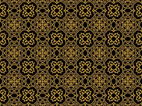 Islamic Patterns Geometric Art Arabic Background Wallpaper Stock Illustration