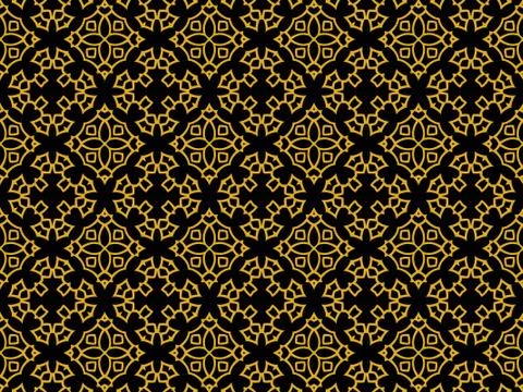 Islamic Patterns Geometric Art Arabic Background Wallpaper Illustrazione stock
