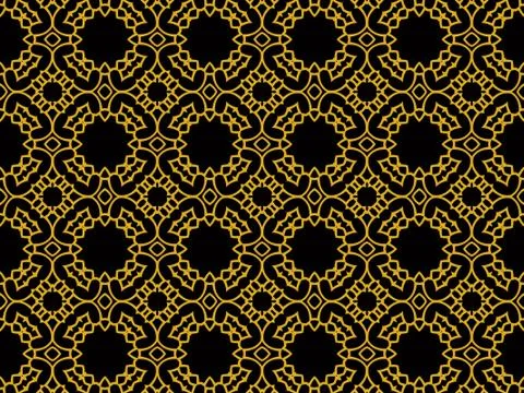 Islamic Patterns Geometric Art Arabic Background Wallpaper Stock Illustration