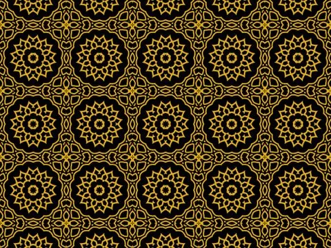 Islamic Patterns Geometric Art Arabic Background Wallpaper Illustrazione stock