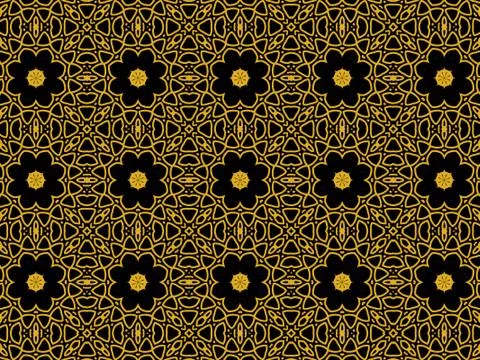 Islamic Patterns Geometric Art Arabic Background Wallpaper Stock Illustration