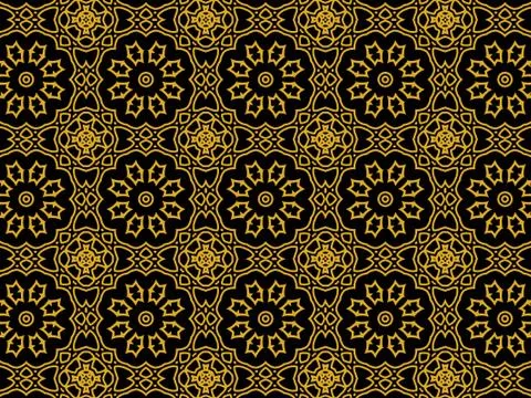 Islamic Patterns Geometric Art Arabic Background Wallpaper Stock Illustration