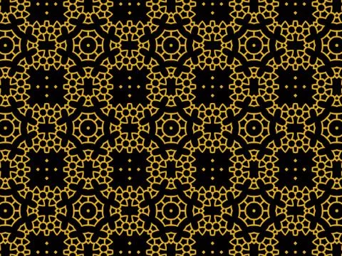 Islamic Patterns Geometric Art Arabic Background Wallpaper Stock Illustration