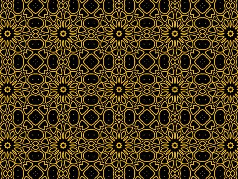 Islamic Patterns Geometric Art Arabic Background Wallpaper Illustrazione stock