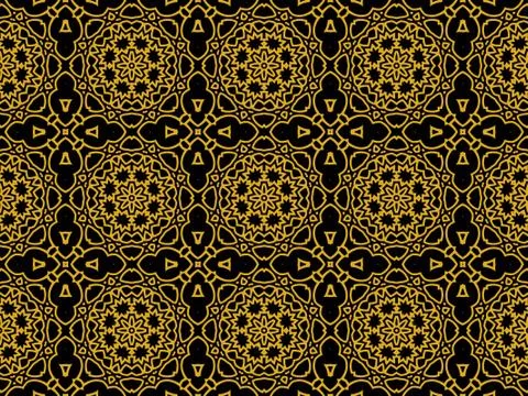 Islamic Patterns Geometric Art Arabic Background Wallpaper Stock Illustration