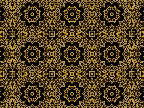 Islamic Patterns Geometric Art Arabic Background Wallpaper Stock Illustration