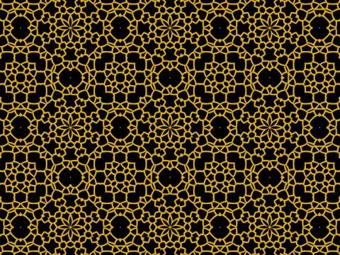 Islamic Patterns Geometric Art Arabic Background Wallpaper Stock Illustration