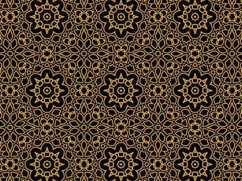 Islamic Patterns Geometric Art Arabic Background Wallpaper Stock Illustration