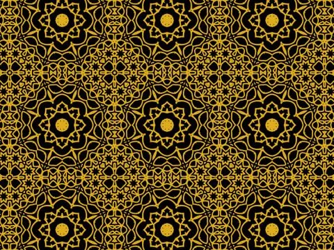Islamic Patterns Geometric Art Arabic Background Wallpaper Stock Illustration