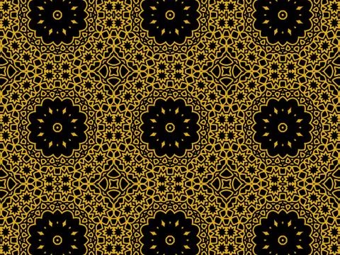 Islamic Patterns Geometric Art Arabic Background Wallpaper Stock Illustration
