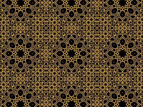 Islamic Patterns Geometric Art Arabic Background Wallpaper Stock Illustration