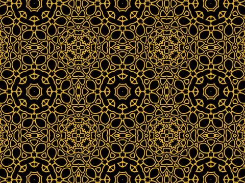 Islamic Patterns Geometric Art Arabic Background Wallpaper Illustrazione stock
