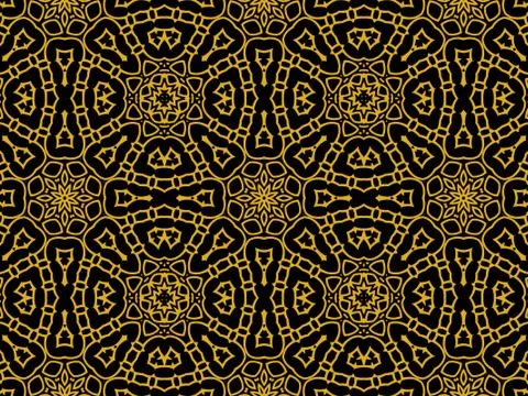 Islamic Patterns Geometric Art Arabic Background Wallpaper Stock Illustration