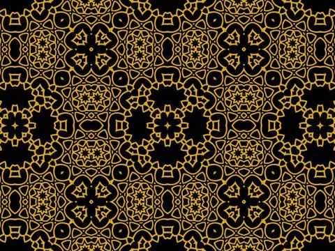 Islamic Patterns Geometric Art Arabic Background Wallpaper Illustrazione stock