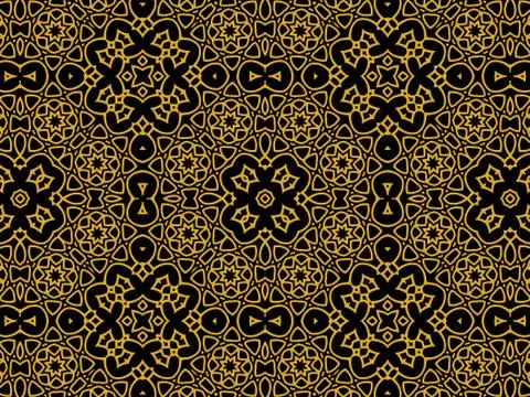 Islamic Patterns Geometric Art Arabic Background Wallpaper Illustrazione stock