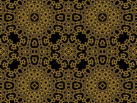 Islamic Patterns Geometric Art Arabic Background Wallpaper Stock Illustration