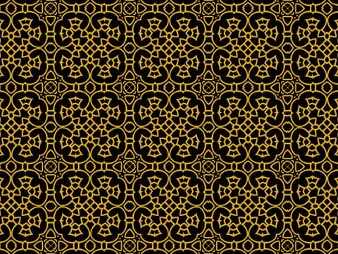 Islamic Patterns Geometric Art Arabic Background Wallpaper Stock Illustration