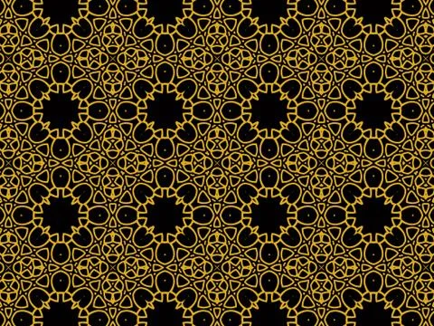 Islamic Patterns Geometric Art Arabic Background Wallpaper Stock Illustration