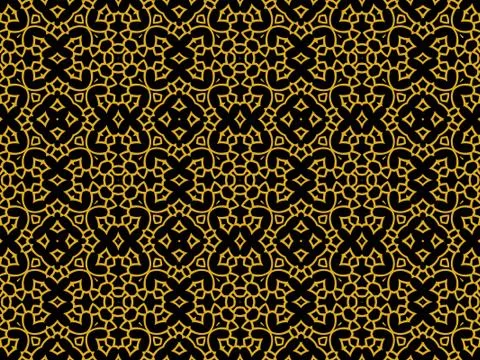 Islamic Patterns Geometric Art Arabic Background Wallpaper Stock Illustration