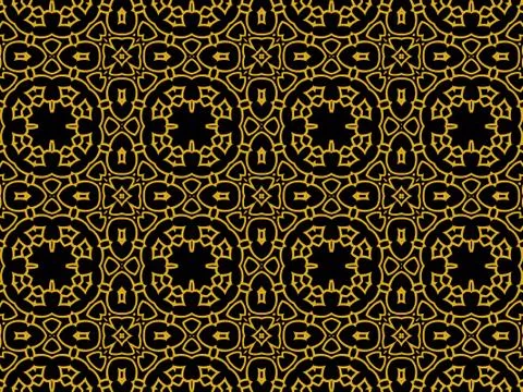 Islamic Patterns Geometric Art Arabic Background Wallpaper Stock Illustration