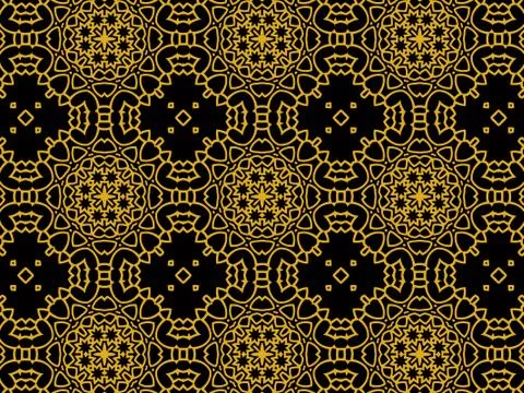 Islamic Patterns Geometric Art Arabic Background Wallpaper Stock Illustration