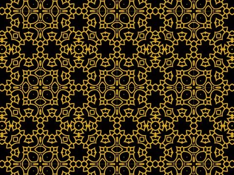 Islamic Patterns Geometric Art Arabic Background Wallpaper Illustrazione stock