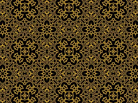 Islamic Patterns Geometric Art Arabic Background Wallpaper Stock Illustration