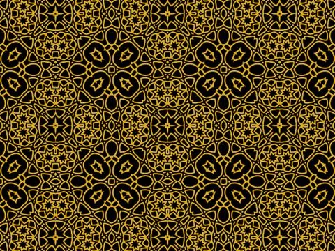 Islamic Patterns Geometric Art Arabic Background Wallpaper Illustrazione stock