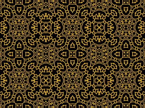 Islamic Patterns Geometric Art Arabic Background Wallpaper Stock Illustration