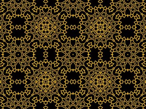 Islamic Patterns Geometric Art Arabic Background Wallpaper Stock Illustration