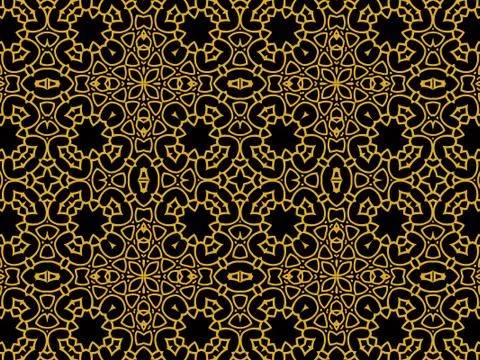 Islamic Patterns Geometric Art Arabic Background Wallpaper Stock Illustration