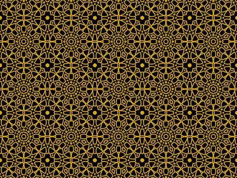 Islamic Patterns Geometric Art Arabic Background Wallpaper Stock Illustration