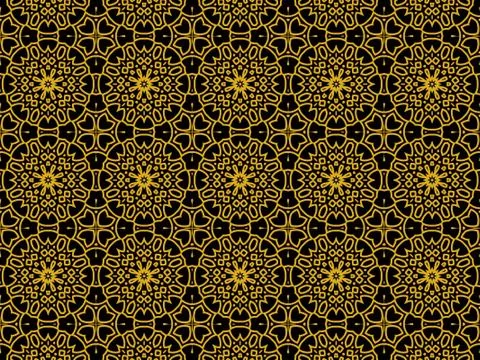 Islamic Patterns Geometric Art Arabic Background Wallpaper Stock Illustration