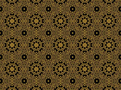 Islamic Patterns Geometric Art Arabic Background Wallpaper Illustrazione stock