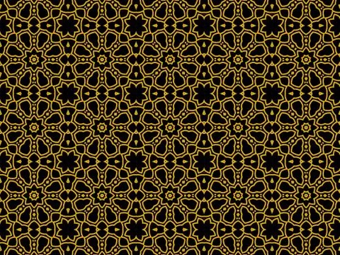 Islamic Patterns Geometric Art Arabic Background Wallpaper Stock Illustration