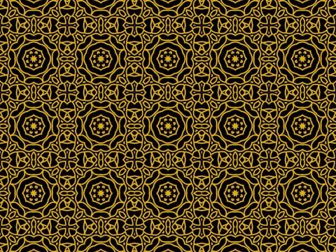 Islamic Patterns Geometric Art Arabic Background Wallpaper Stock Illustration