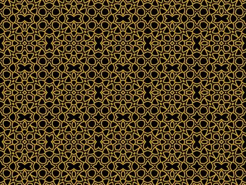 Islamic Patterns Geometric Art Arabic Background Wallpaper Illustrazione stock