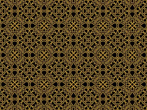 Islamic Patterns Geometric Art Arabic Background Wallpaper Stock Illustration