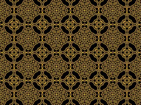 Islamic Patterns Geometric Art Arabic Background Wallpaper Stock Illustration