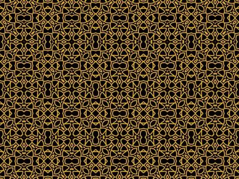 Islamic Patterns Geometric Art Arabic Background Wallpaper Stock Illustration