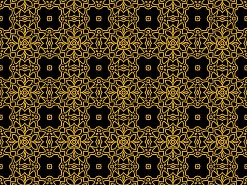 Islamic Patterns Geometric Art Arabic Background Wallpaper Stock Illustration
