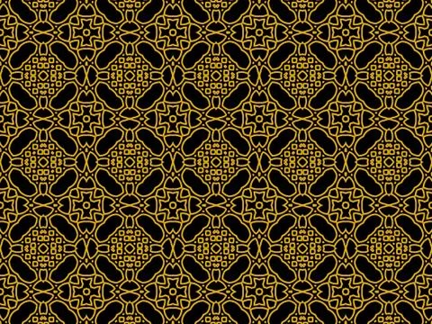 Islamic Patterns Geometric Art Arabic Background Wallpaper Stock Illustration