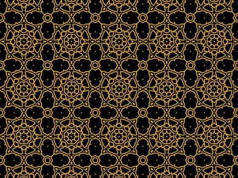 Islamic Patterns Geometric Art Arabic Background Wallpaper Stock Illustration
